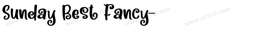 Sunday Best Fancy字体转换